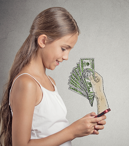 Getting money from your phone